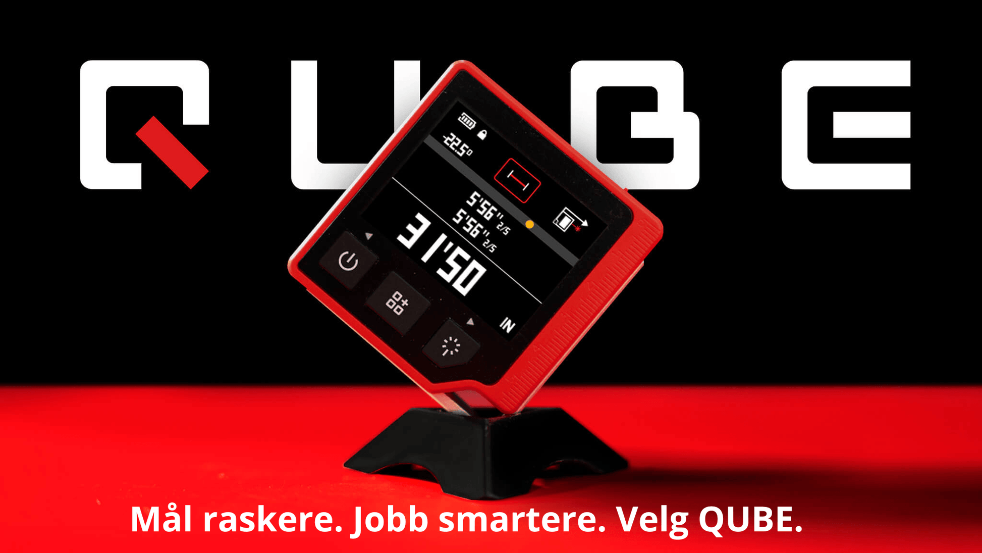 velg laseravstandsmåler qube