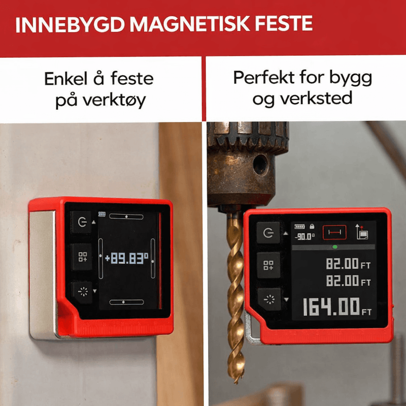 QUBE med magnetisk feste gir stabil og presis måling