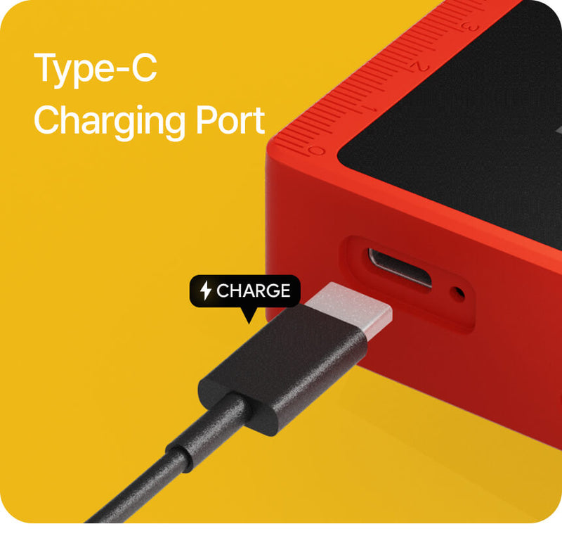 Moderne lading med USB-C gjør QUBE enkel i bruk